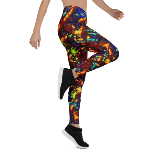 Radiant Machinery on a Leggings