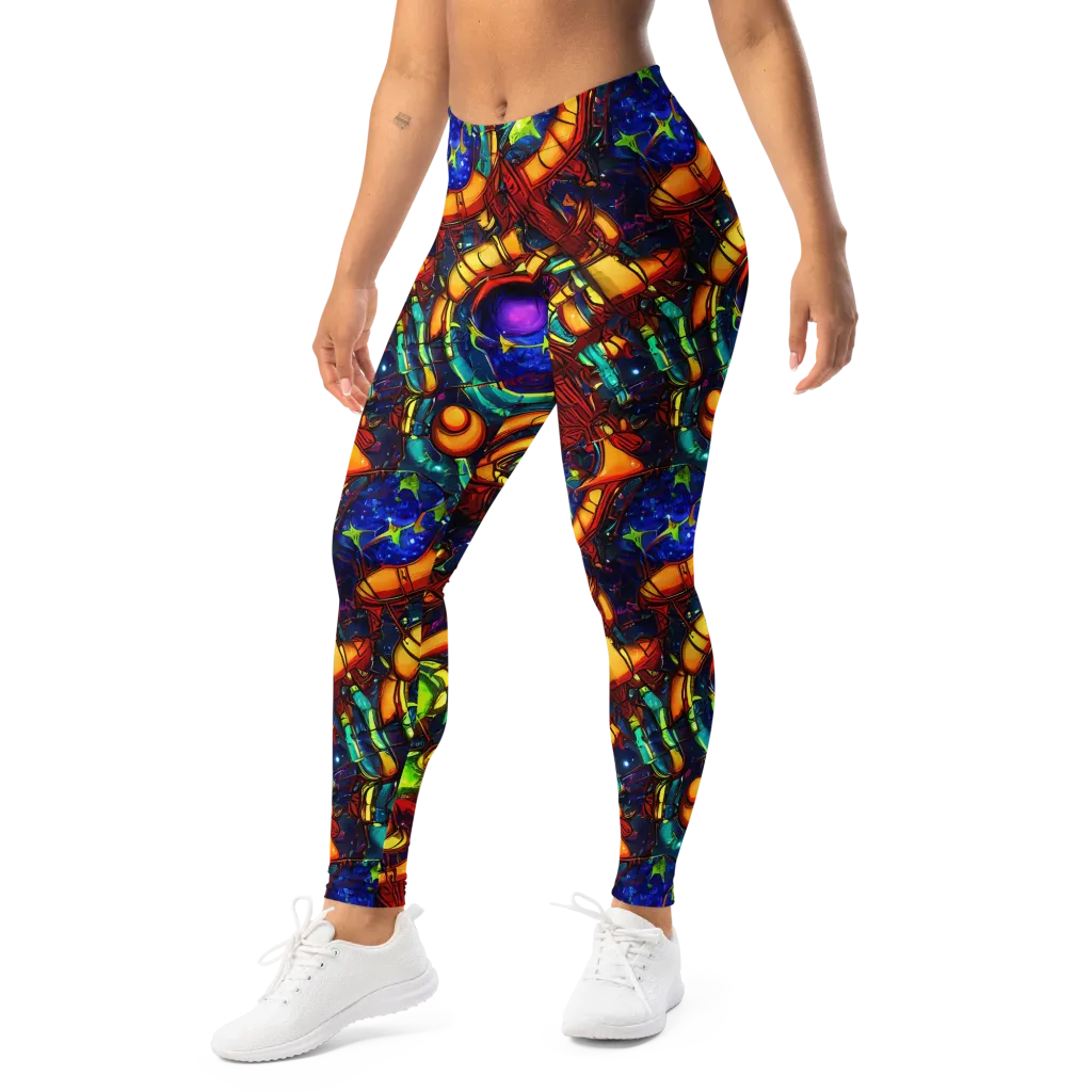 Radiant Machinery on Leggings — Left Front