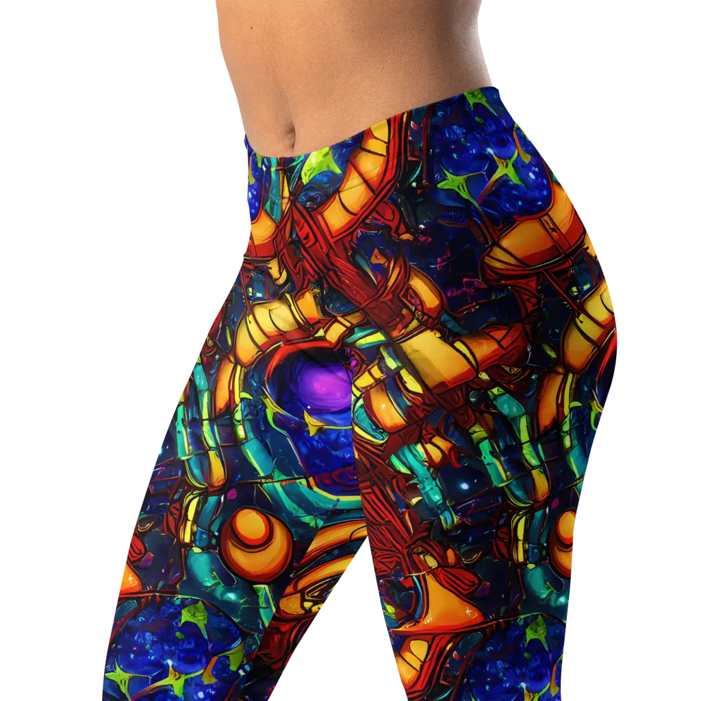 Radiant Machinery on Leggings — Left Front