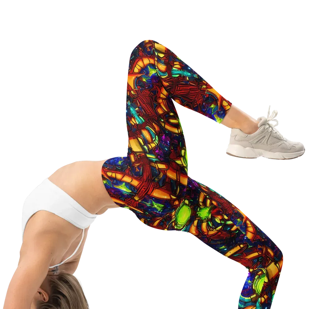 Radiant Machinery on Leggings — Right