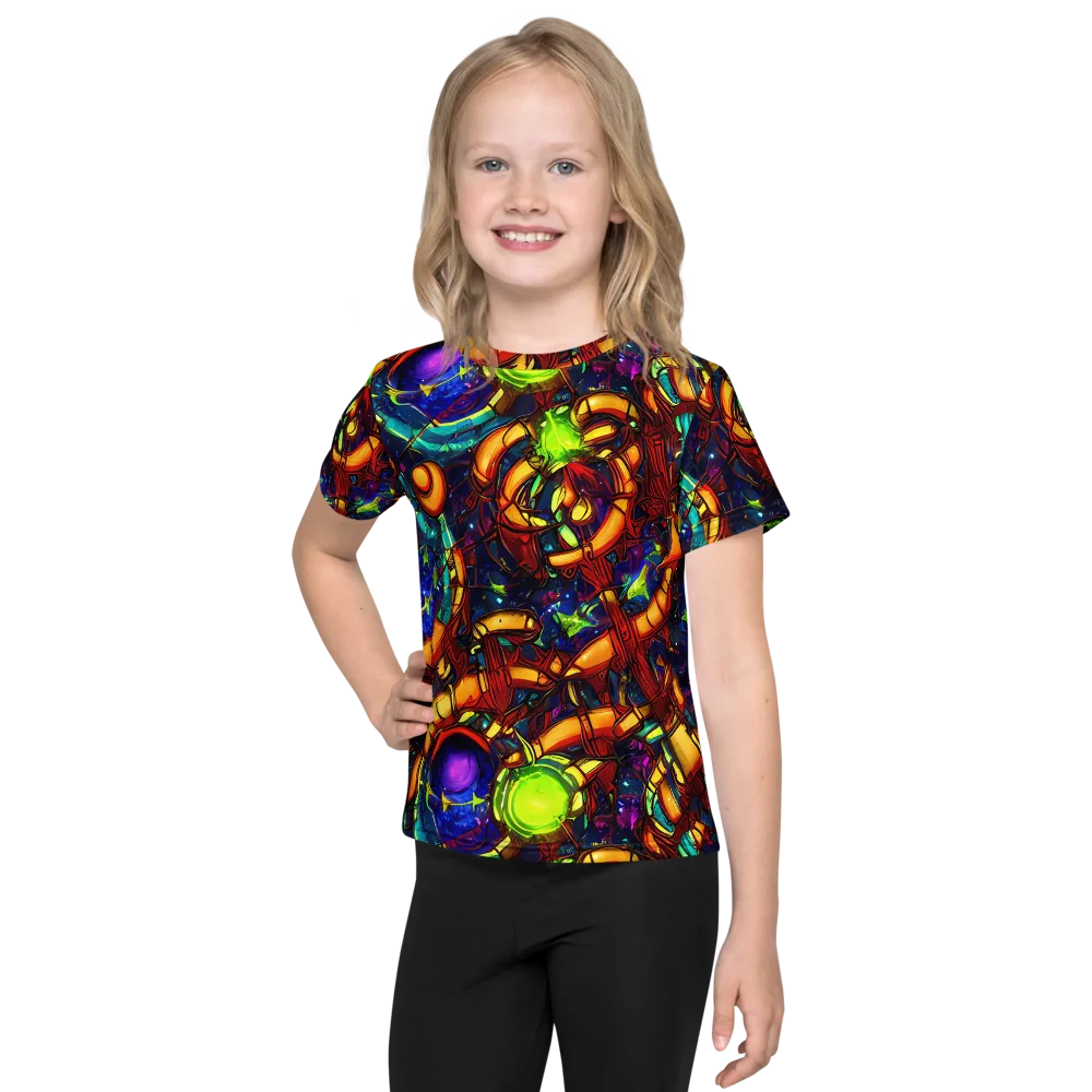 Radiant Machinery on Kids Crew Neck T-Shirt — Front