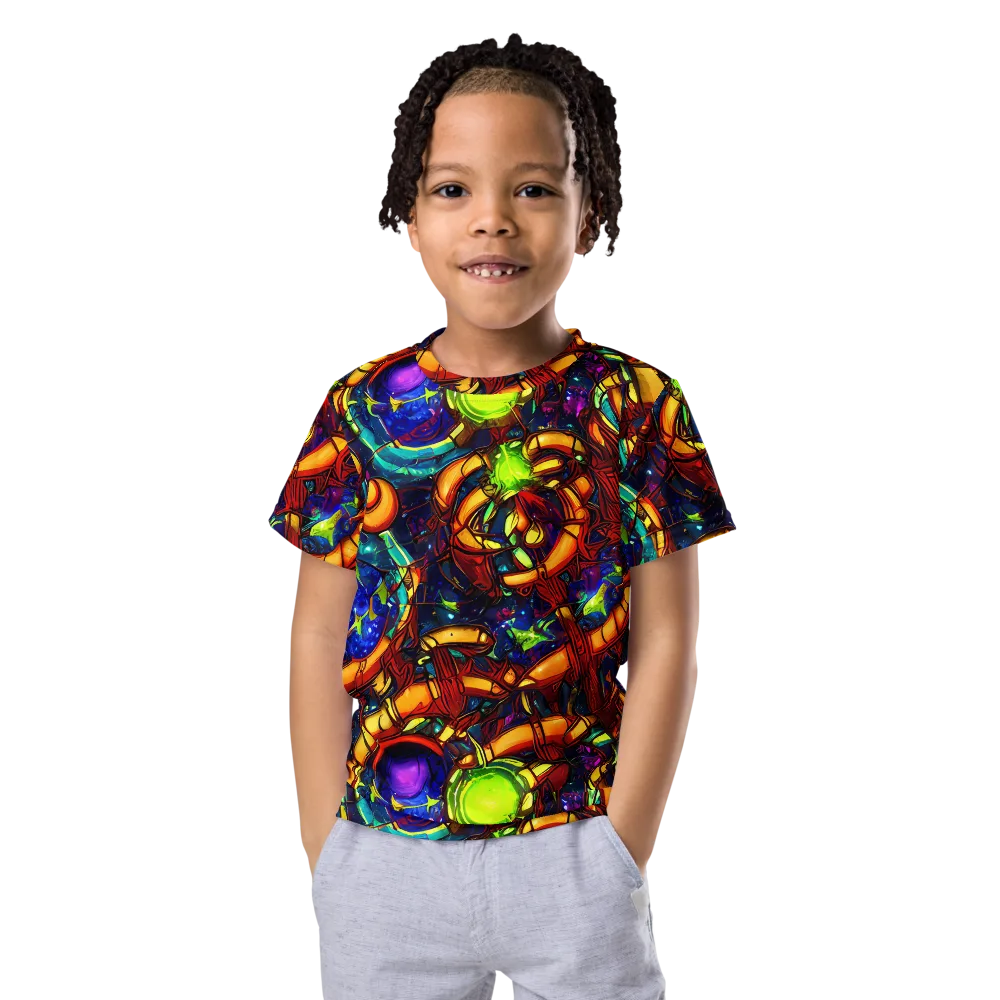 Radiant Machinery on Kids Crew Neck T-Shirt — Front