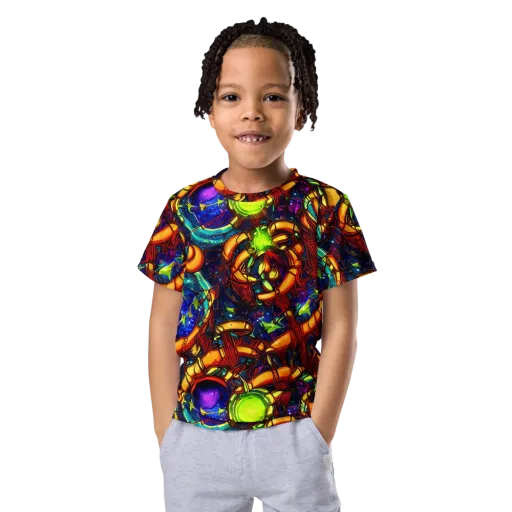 Radiant Machinery on a Kids Crew Neck T-Shirt
