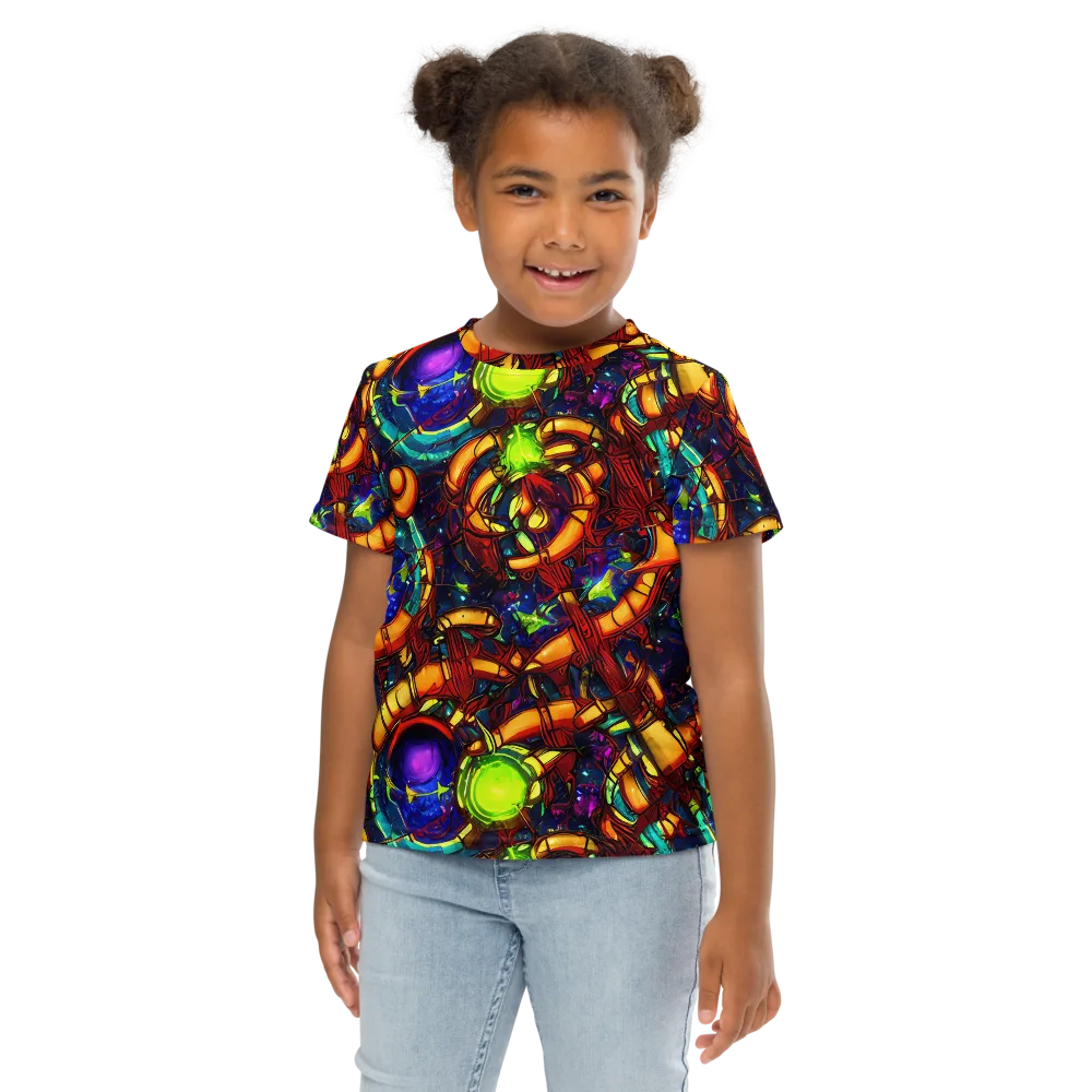 Radiant Machinery on Kids Crew Neck T-Shirt — Front