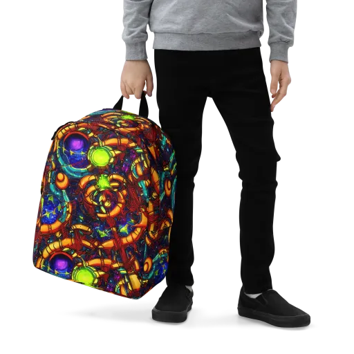 Radiant Machinery on a Minimalist Backpack
