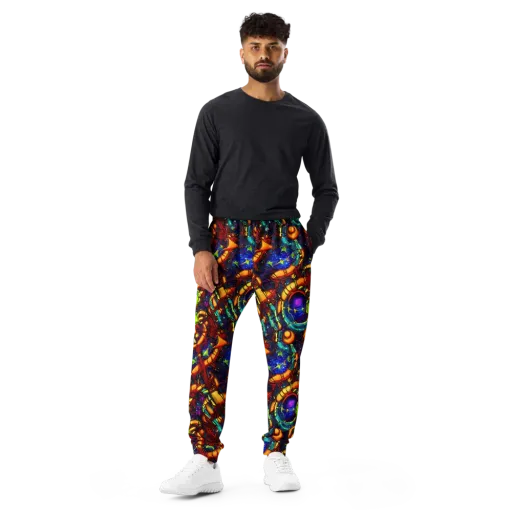 Radiant Machinery on a Men's Joggers
