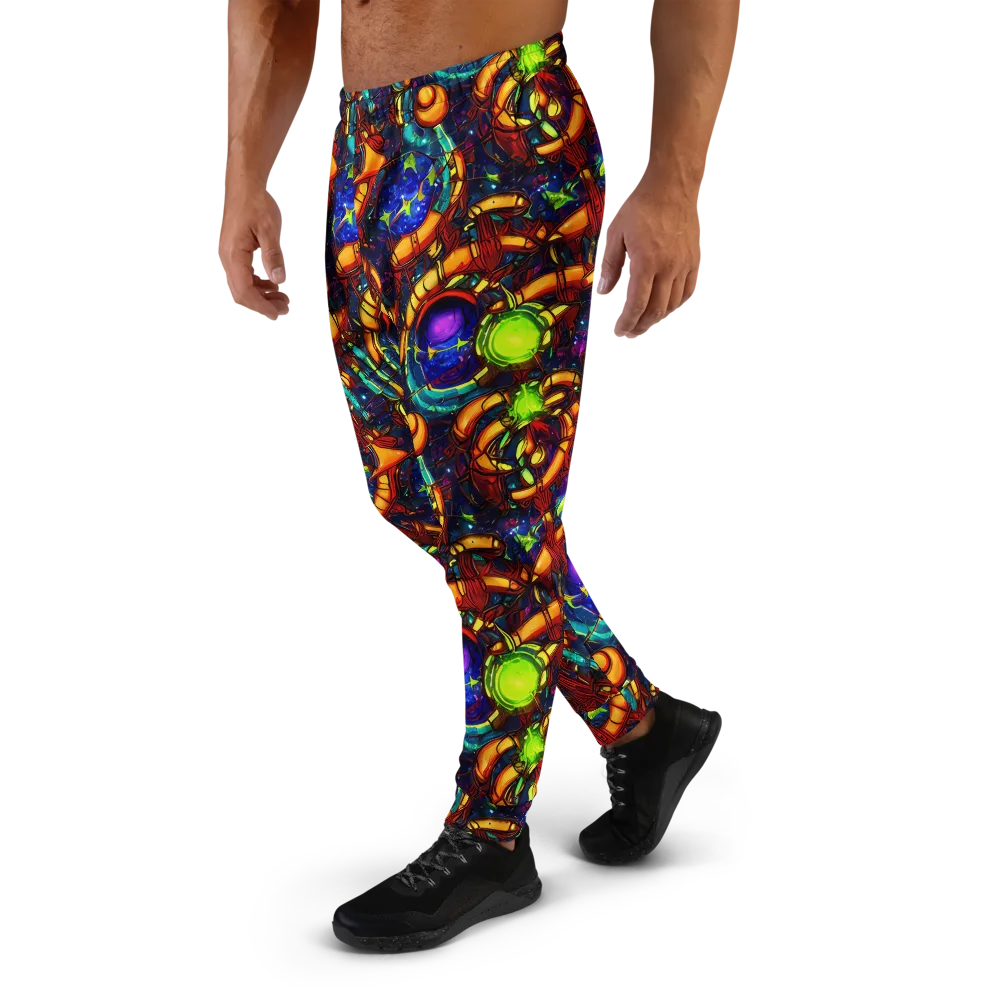 Radiant Machinery on Men's Joggers — Left