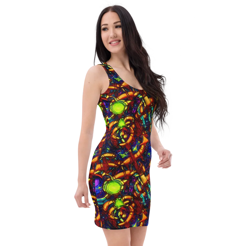 Radiant Machinery on Bodycon Dress — Right Front