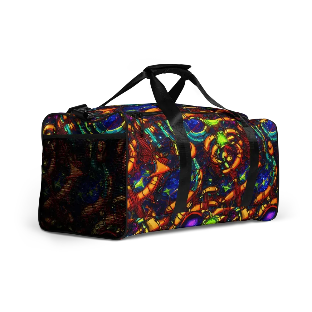 Radiant Machinery on Duffle Bag — Right Front