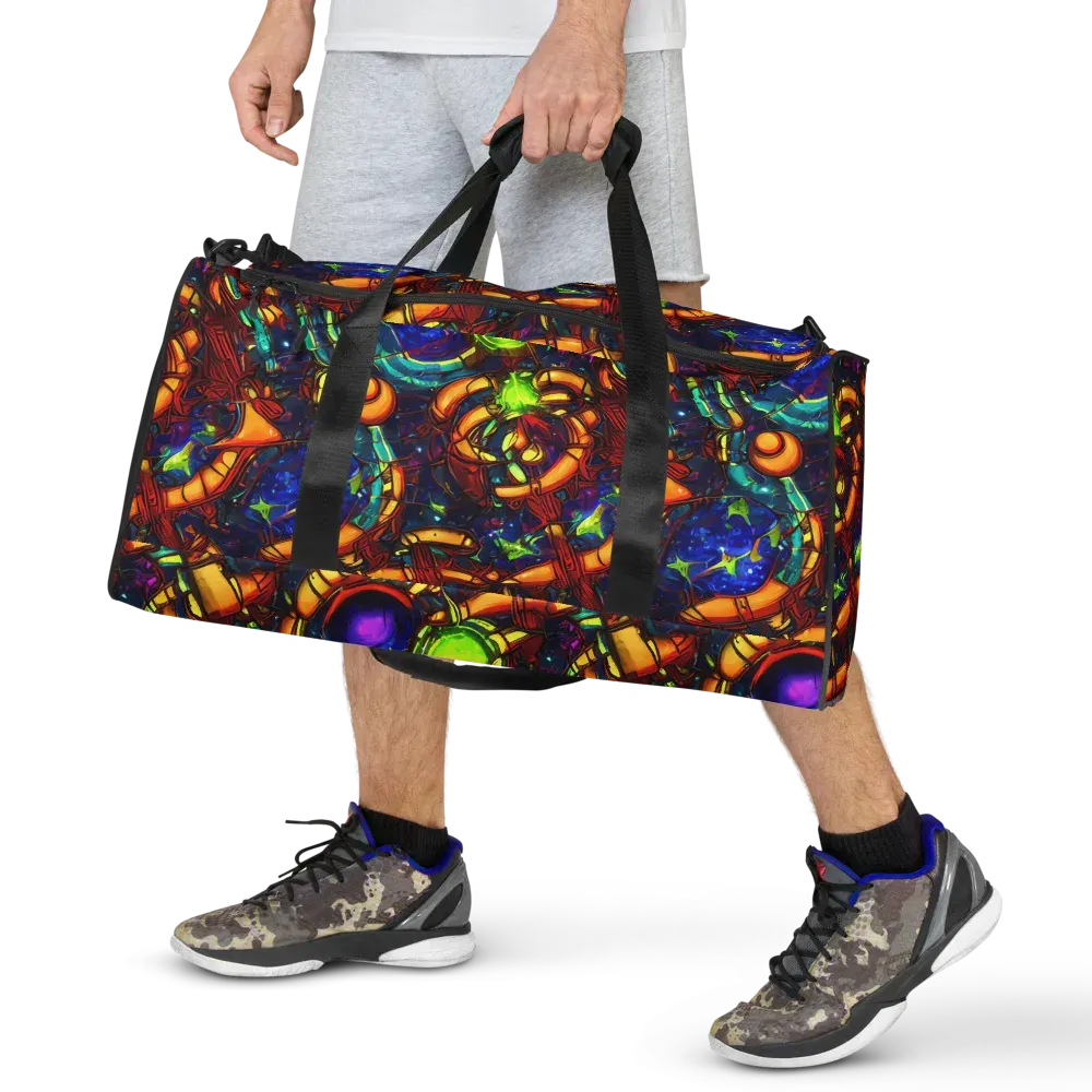 Radiant Machinery on Duffle Bag — Front