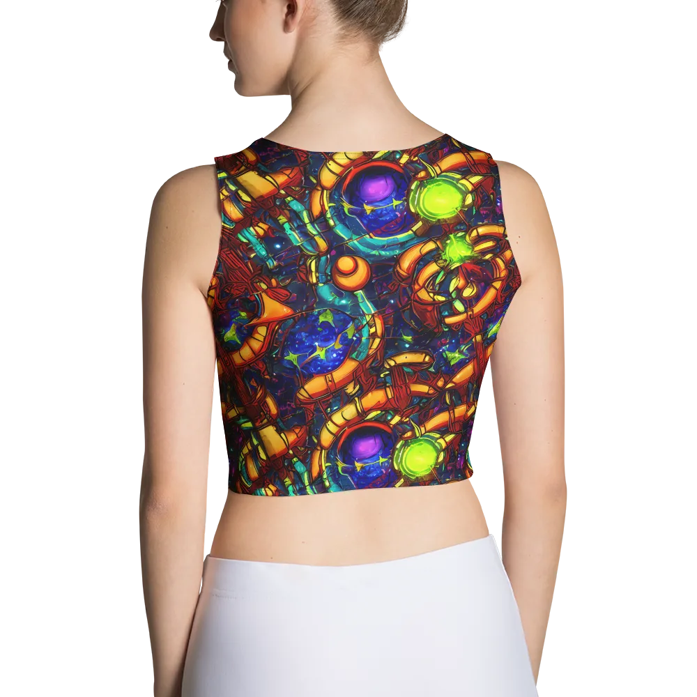 Radiant Machinery on Crop Top — Back
