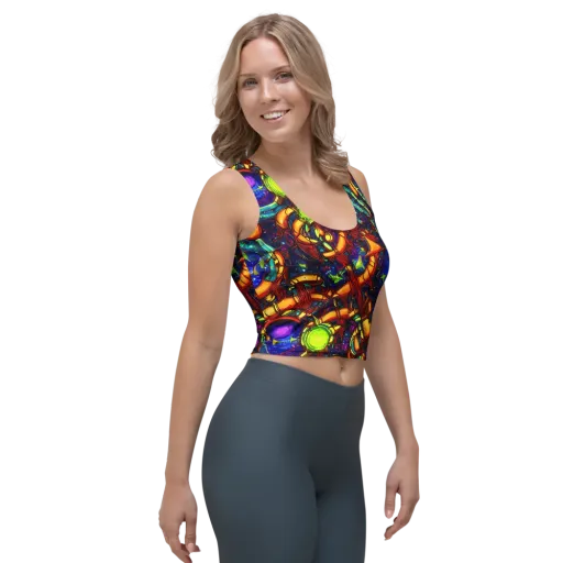 Radiant Machinery on a Crop Top