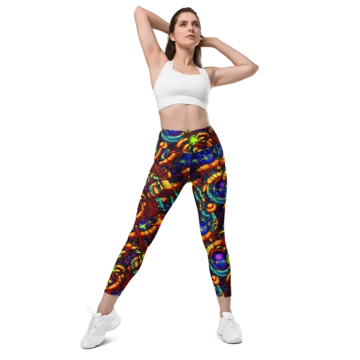 Radiant Machinery on a Leggings with Pockets