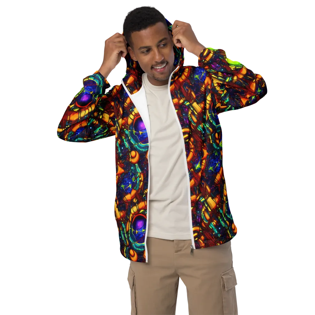 Radiant Machinery on Men's Windbreaker — Front