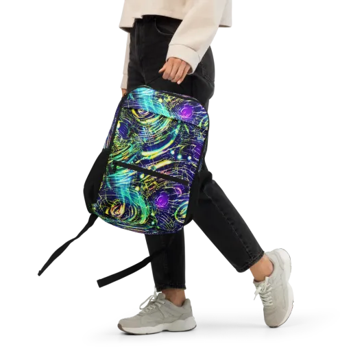 Futurist Fire on a Utility Backpack
