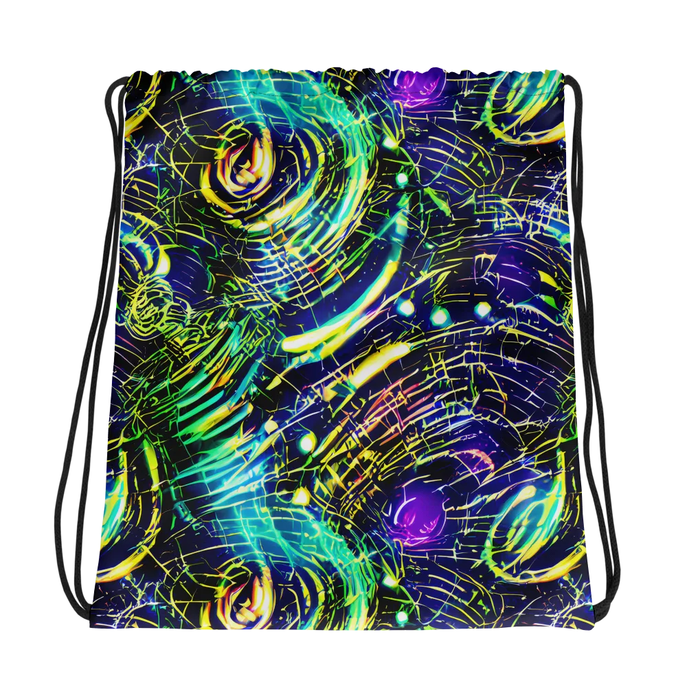 Futurist Fire on Drawstring Bag — Photo