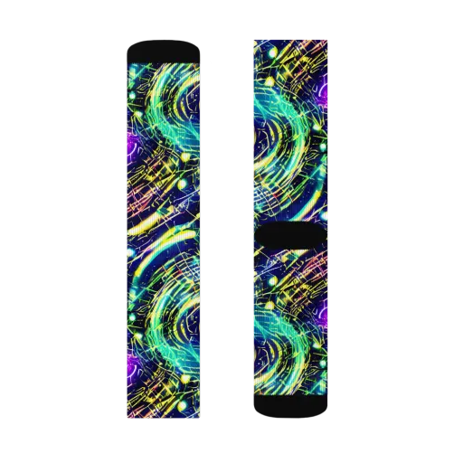 Futurist Fire on a Socks