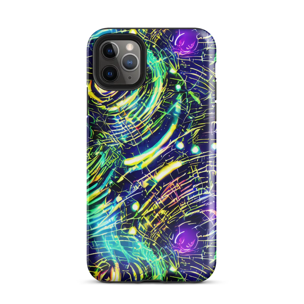 Futurist Fire on Tough Case for iPhone® — Front