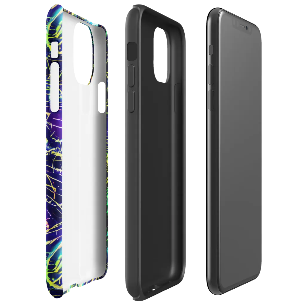 Futurist Fire on Tough Case for iPhone® — Right