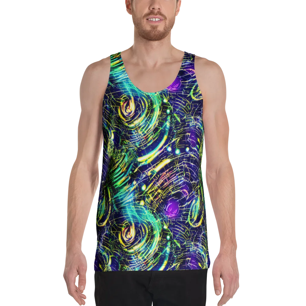 Futurist Fire on Men's Tank Top — Front