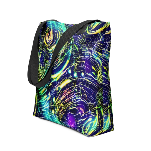 Futurist Fire on a Tote Bag
