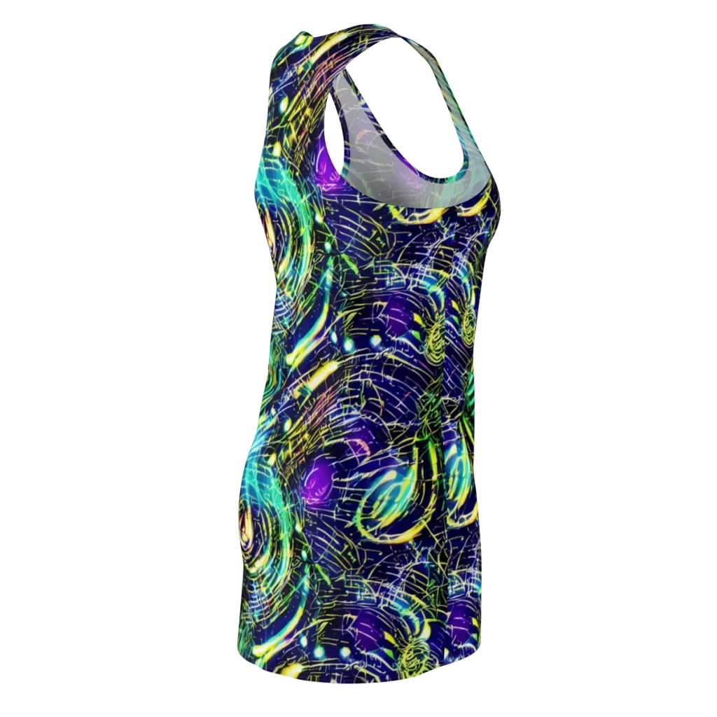 Futurist Fire on Racerback Dress — Back Side