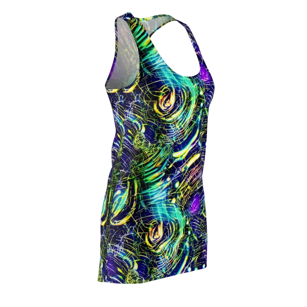 Futurist Fire on Racerback Dress — Front Side