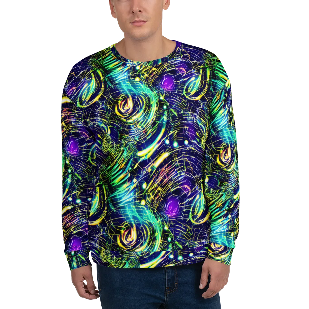 Futurist Fire on Sweatshirt — Front
