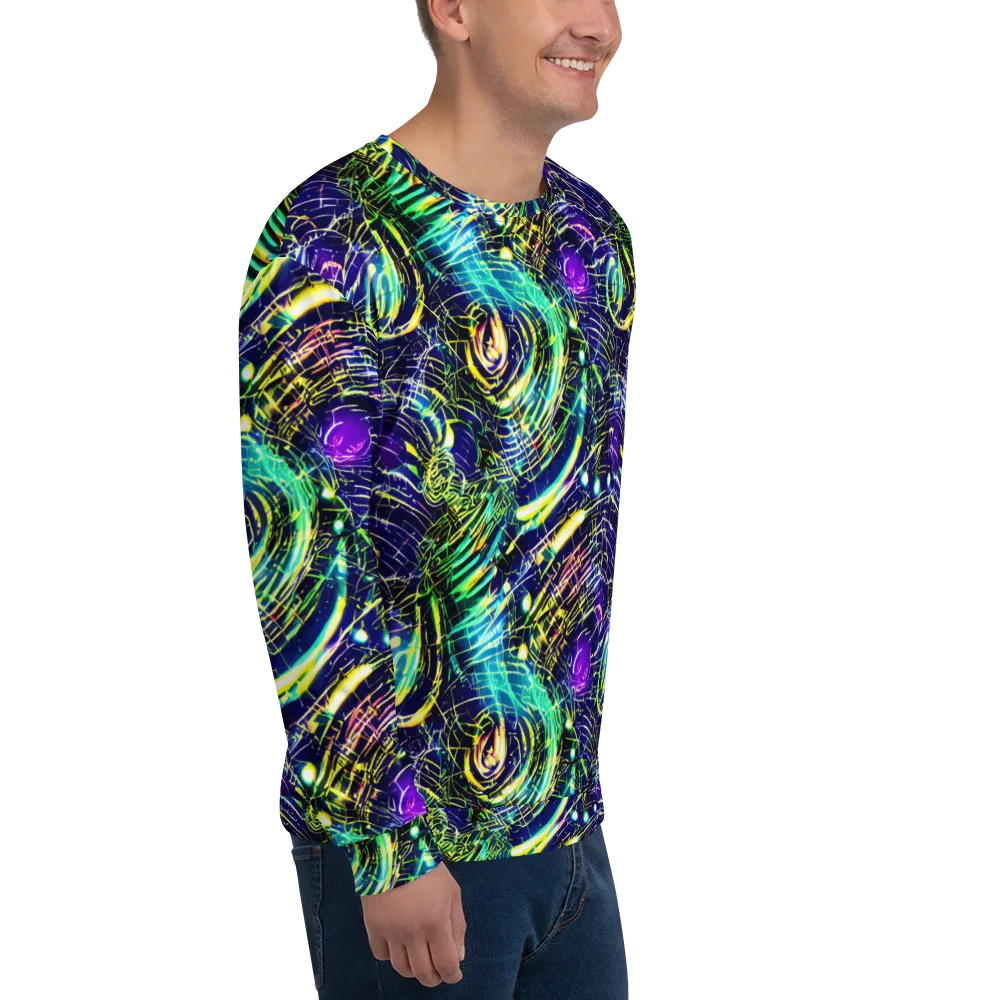 Futurist Fire on Sweatshirt — Right Front
