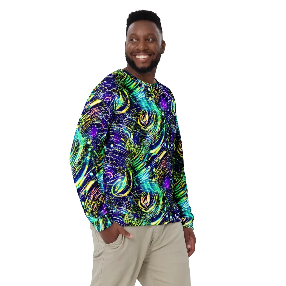 Futurist Fire on Sweatshirt — Front