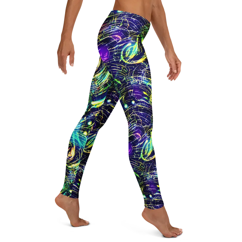 Futurist Fire on Leggings — Right