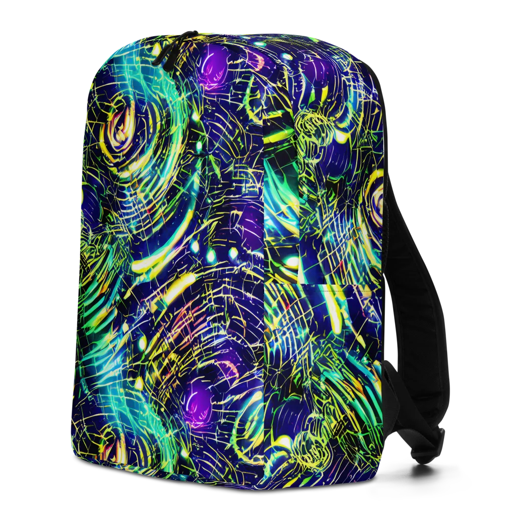 Futurist Fire on Minimalist Backpack — Left