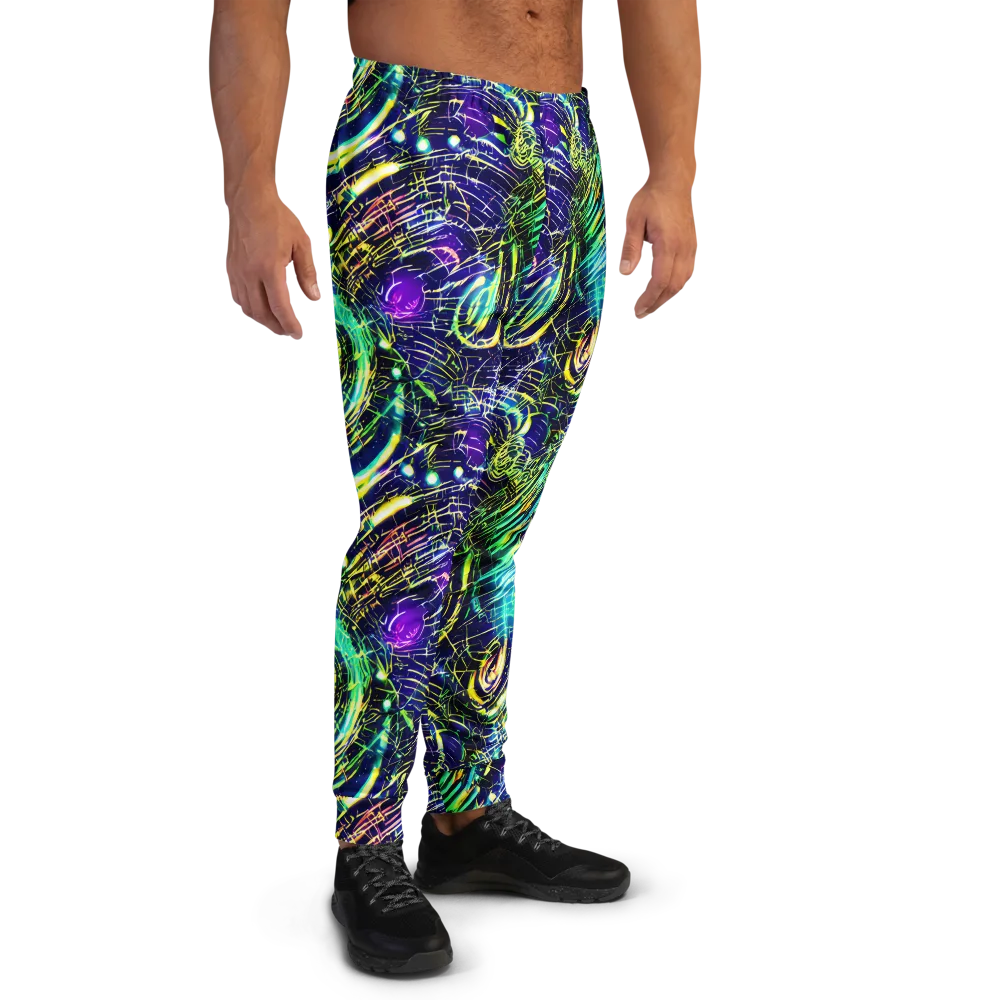 Futurist Fire on Men's Joggers — Right