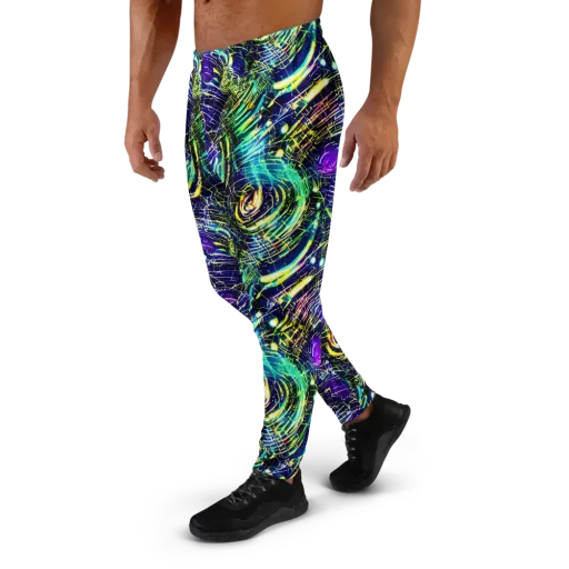 Futurist Fire on a Men's Joggers