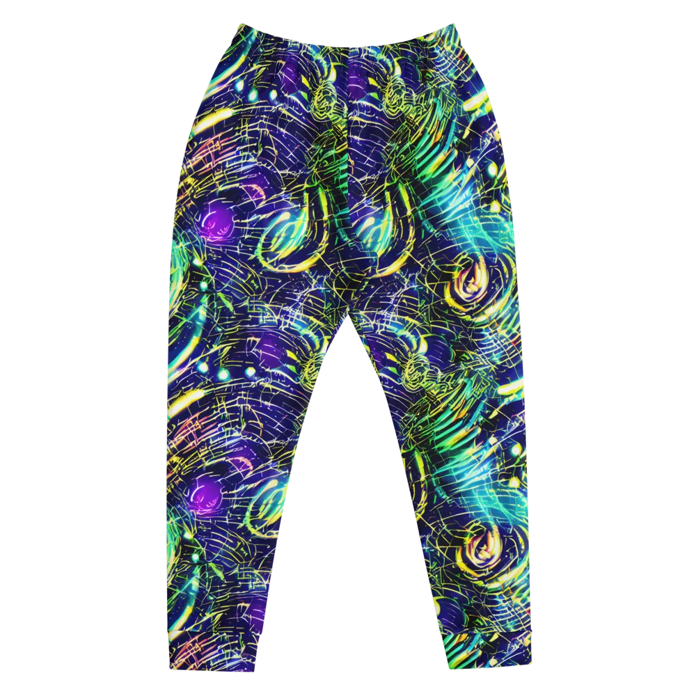 Futurist Fire on Men's Joggers — Front