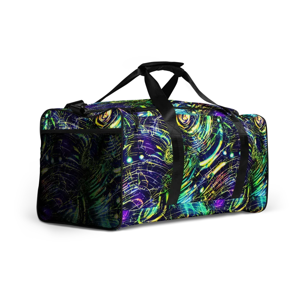 Futurist Fire on Duffle Bag — Right Front