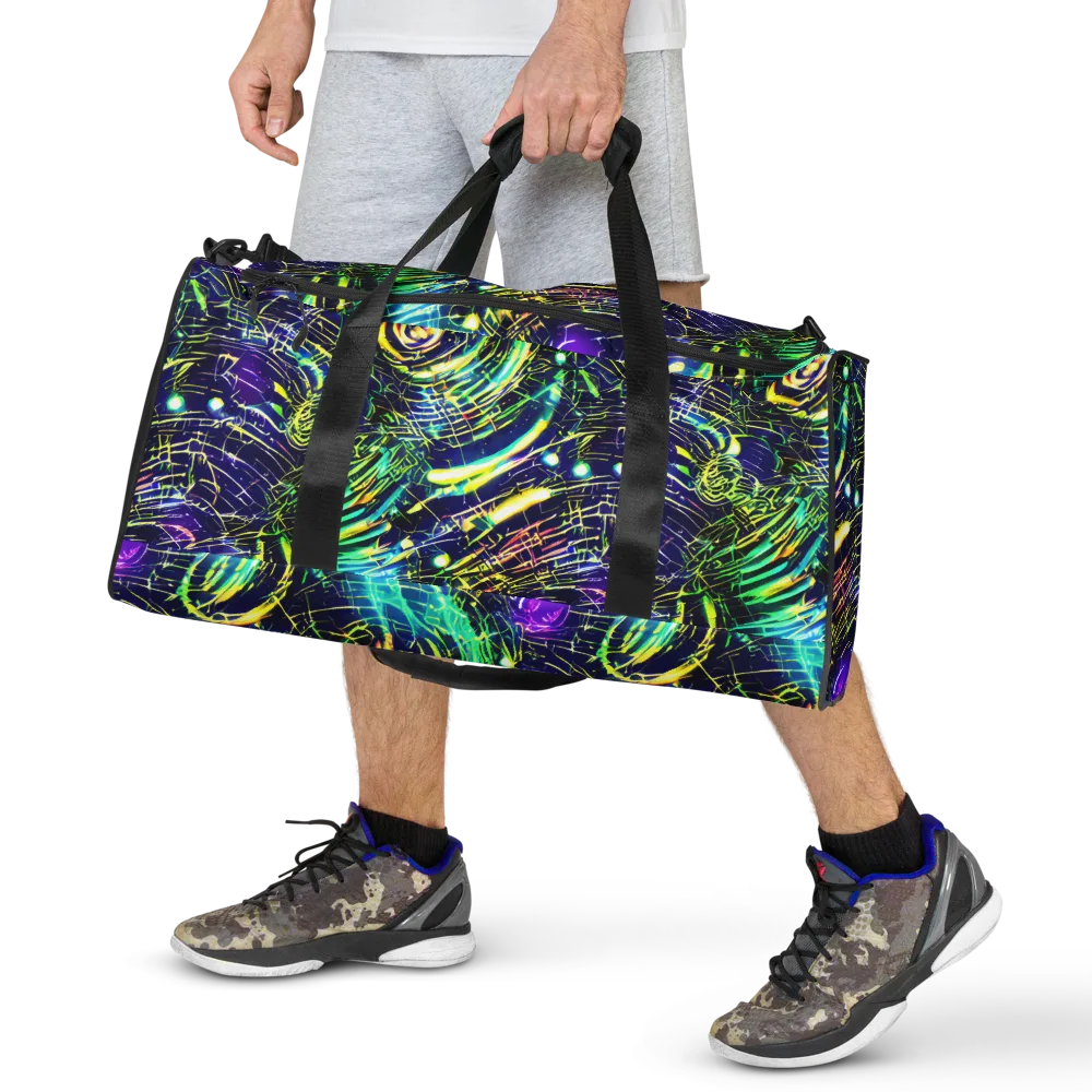 Futurist Fire on Duffle Bag — Front