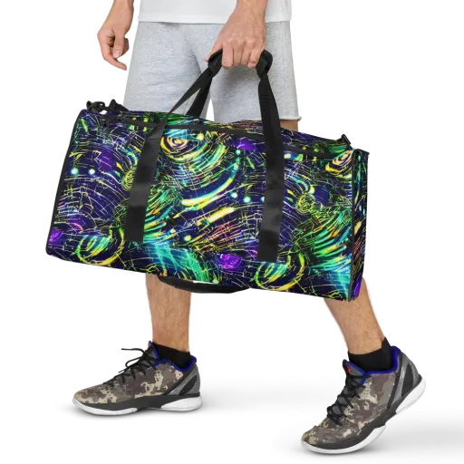 Futurist Fire on a Duffle Bag