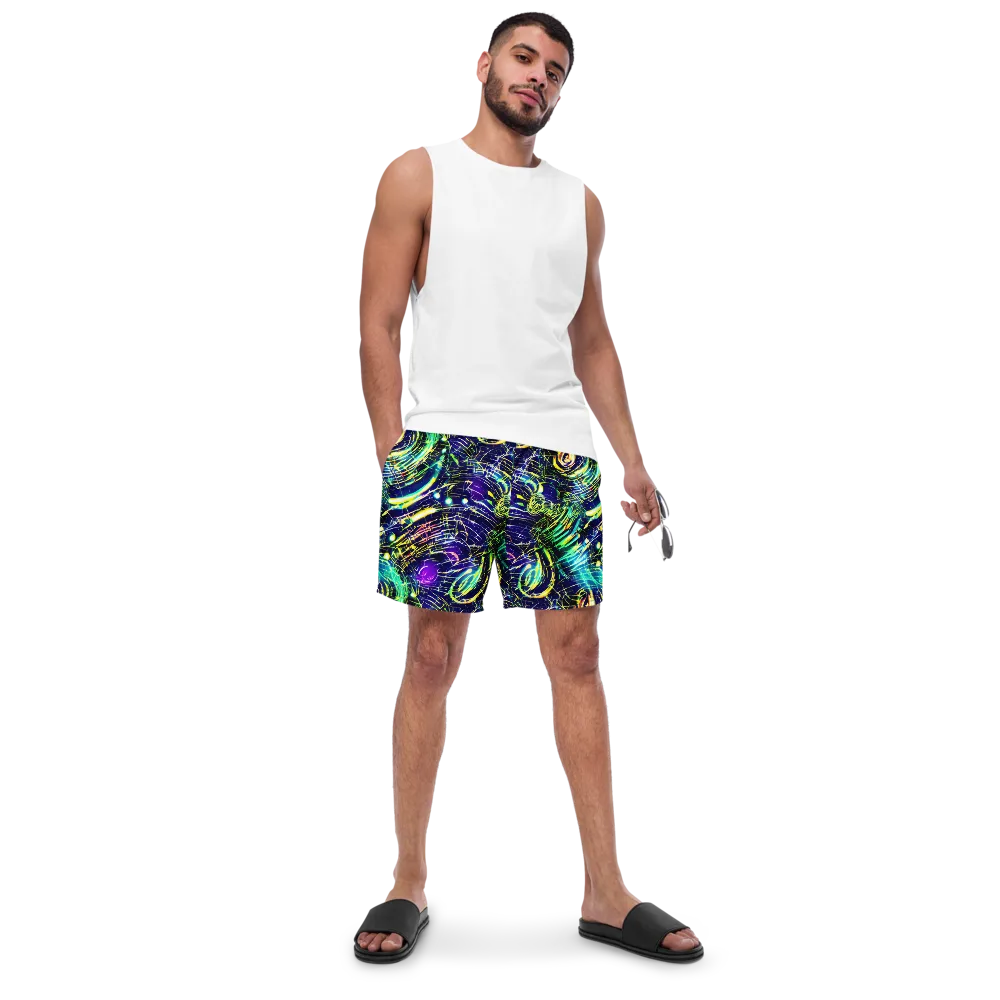 Futurist Fire on Swim Trunks — Front