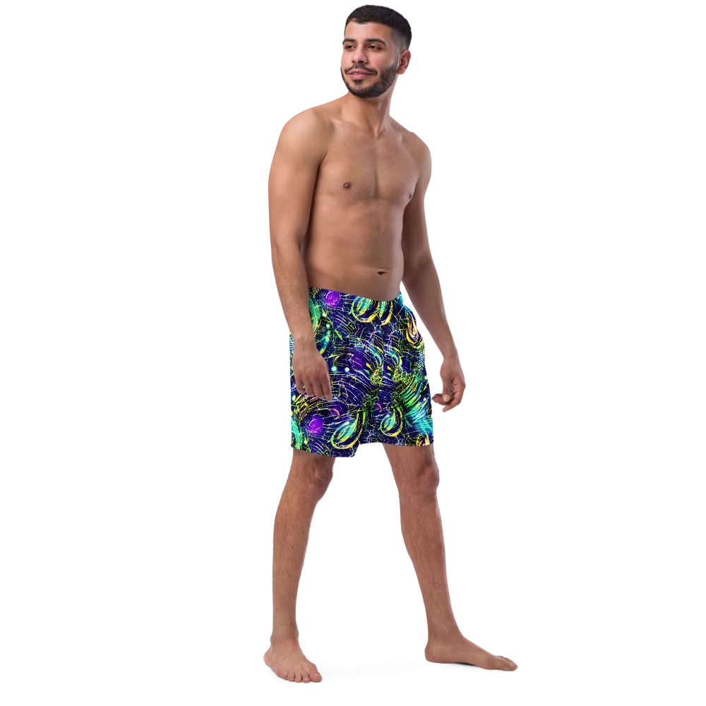Futurist Fire on Swim Trunks — Right Front