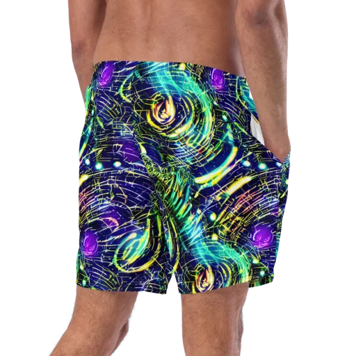 Futurist Fire on a Swim Trunks
