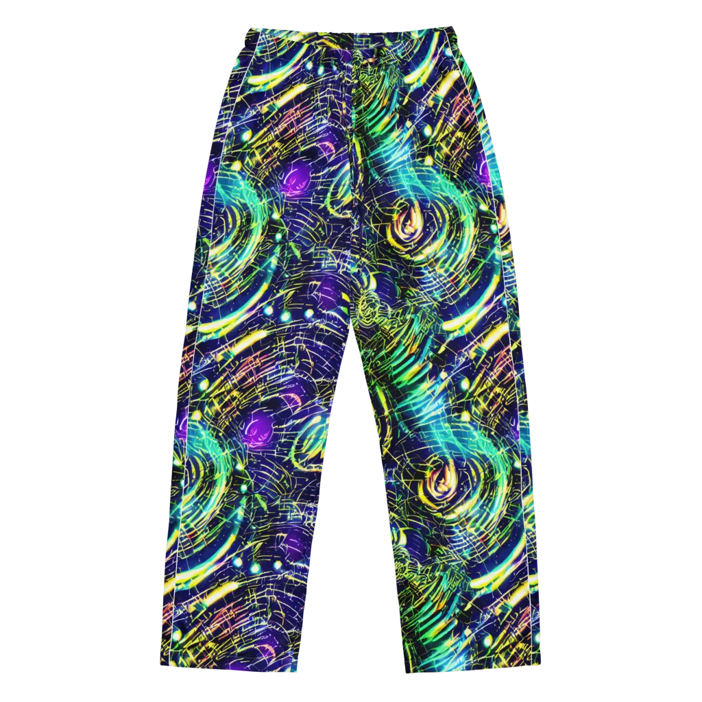 Futurist Fire on Women's Pajama Pants — Front