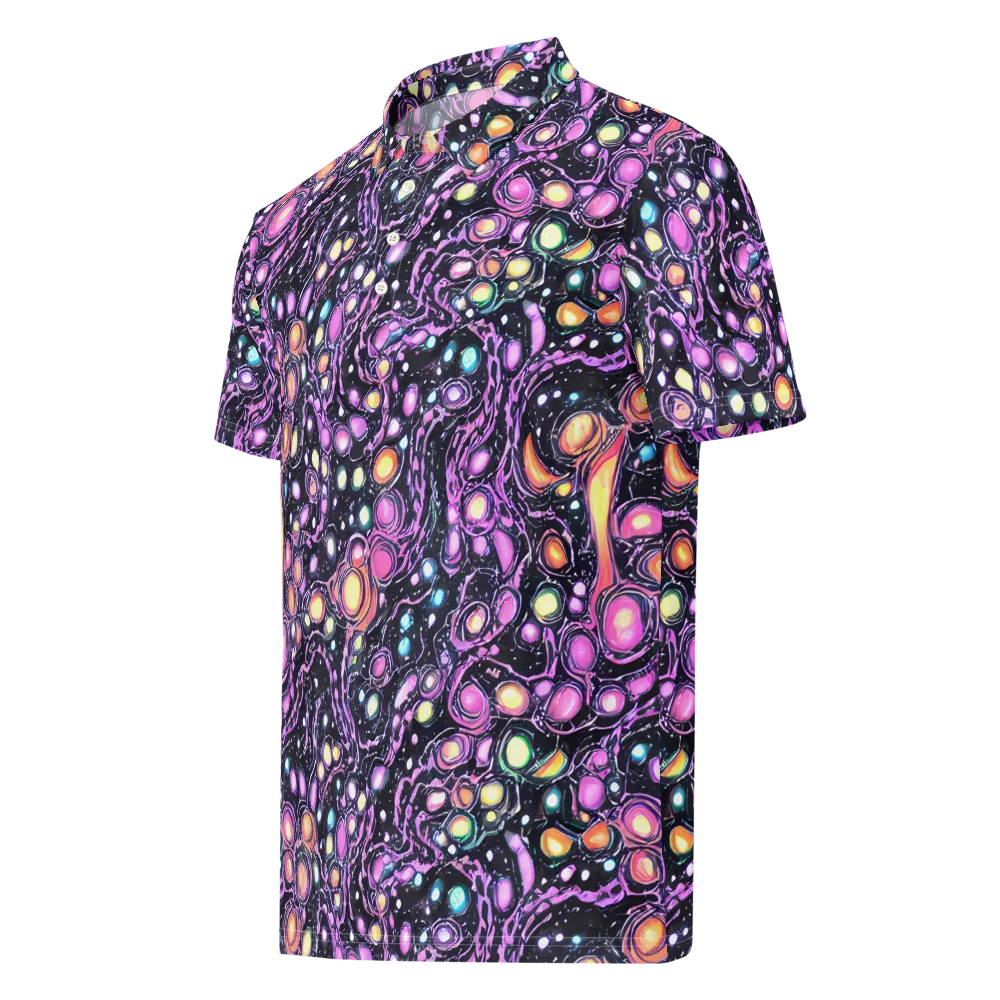Prismatic Deep on Men's Slim Fit Polo Shirt — Left Front