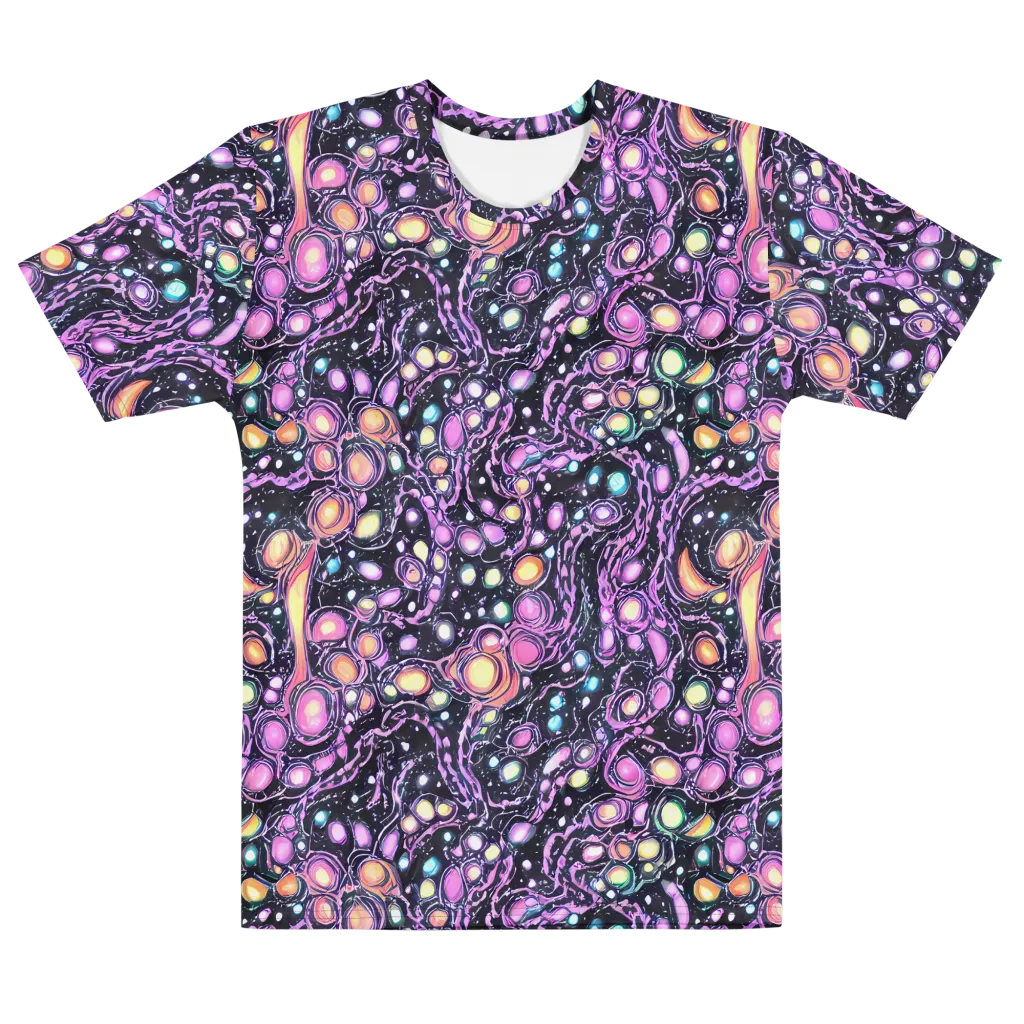 Prismatic Deep on Men's Cotton Crew Neck T-Shirt — Front