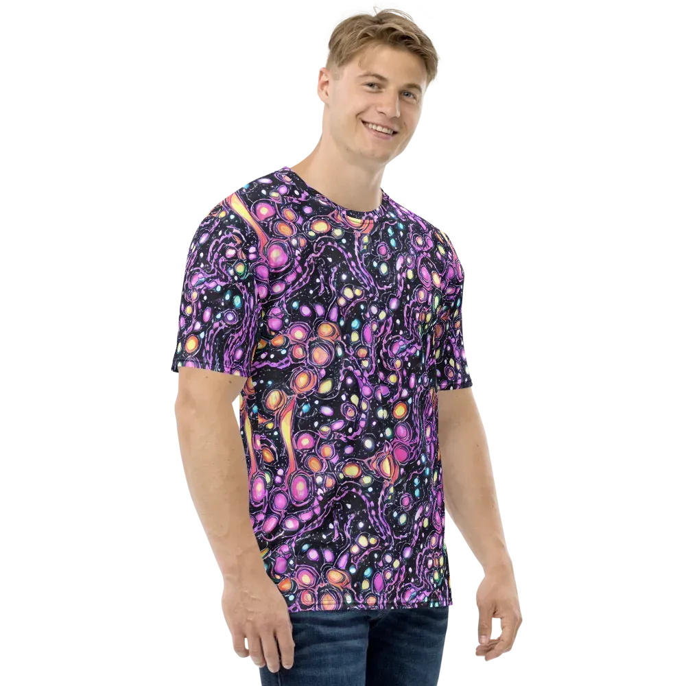 Prismatic Deep on Men's Crew Neck T-Shirt — Right