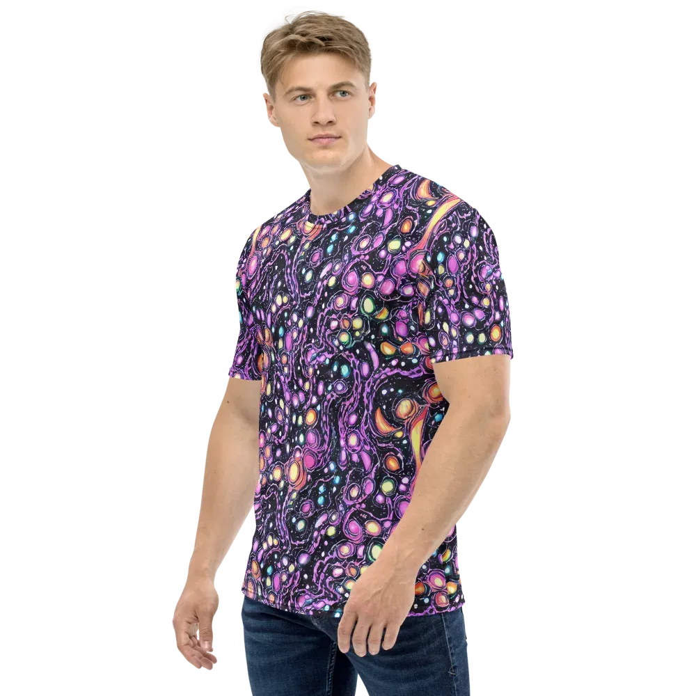 Prismatic Deep on Men's Crew Neck T-Shirt — Left