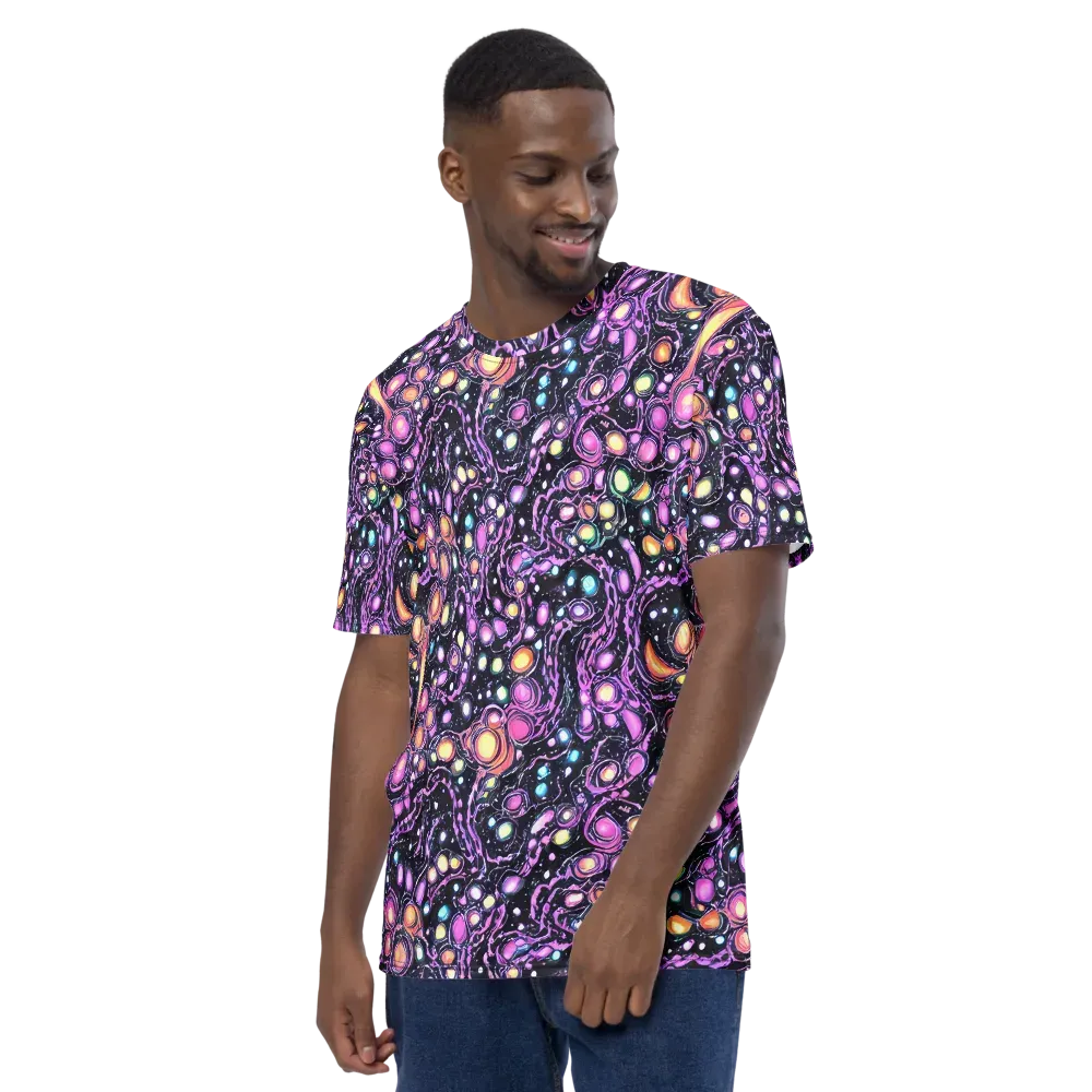 Prismatic Deep on Men's Crew Neck T-Shirt — Left