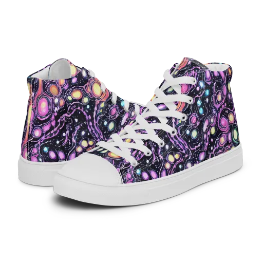 Prismatic Deep on a Men's High Top Canvas Shoes