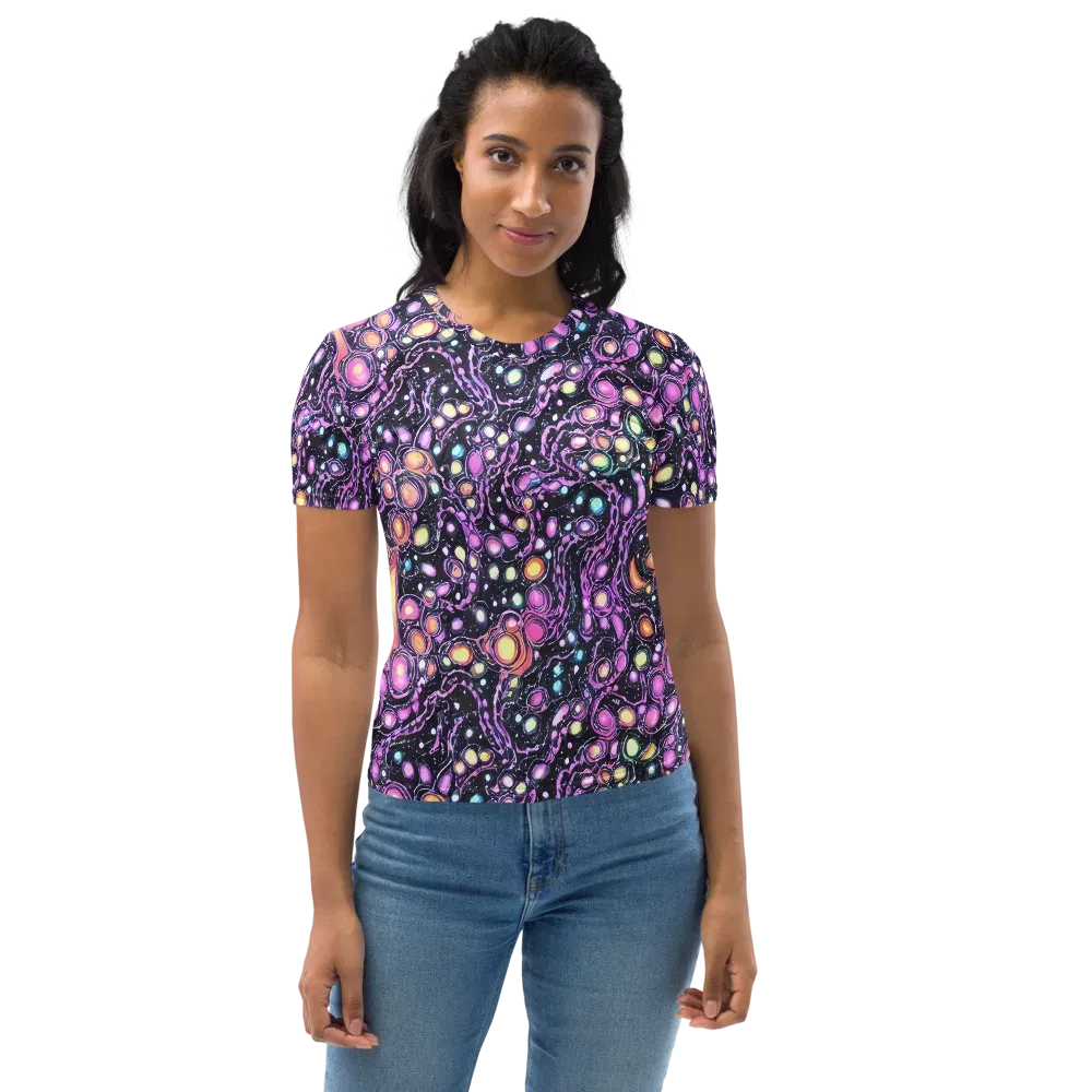 Prismatic Deep on Women's Crew Neck T-Shirt — Front