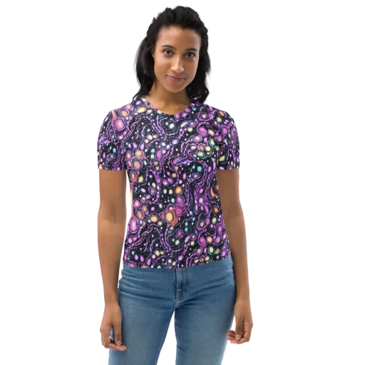 Prismatic Deep on a Women's Crew Neck T-Shirt